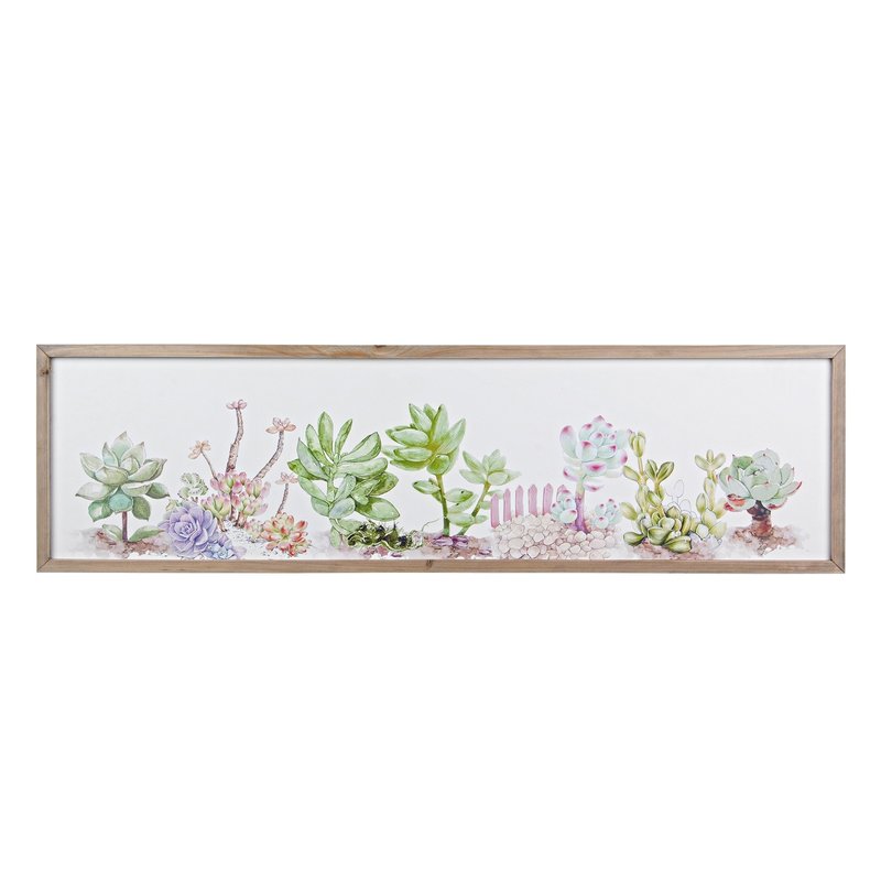 Tablou decorativ cu plante suculente